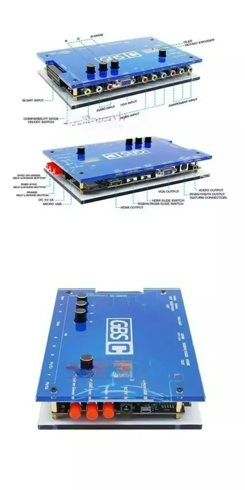 Suitable for GBS Converter Con - đánh giá và giá Scart To Hdmi