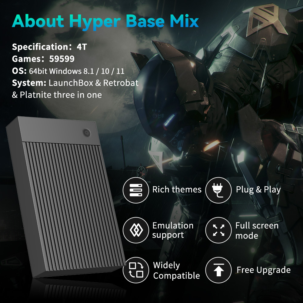 Hyper Base Mix 4TB Game Consol - đánh giá và giá Retro Gaming Kiosk