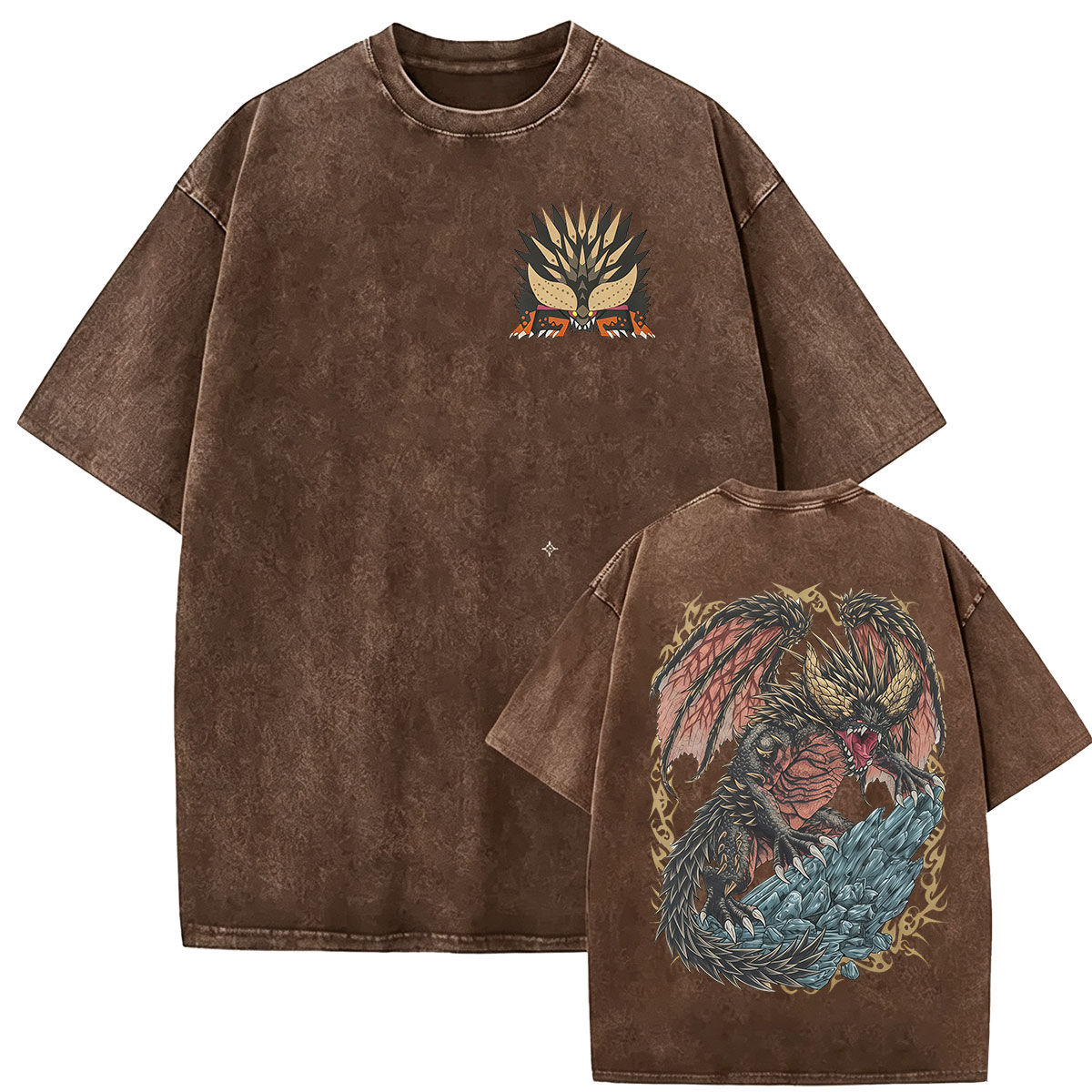 Vintage Washed Monster Hunter  - đánh giá và giá Retro Gaming T Shirt